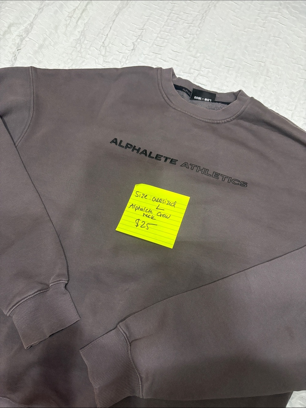 Alphalete Crewneck Sweatshirt - Taupe Brown